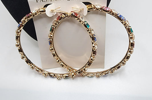 Large hoop earrings