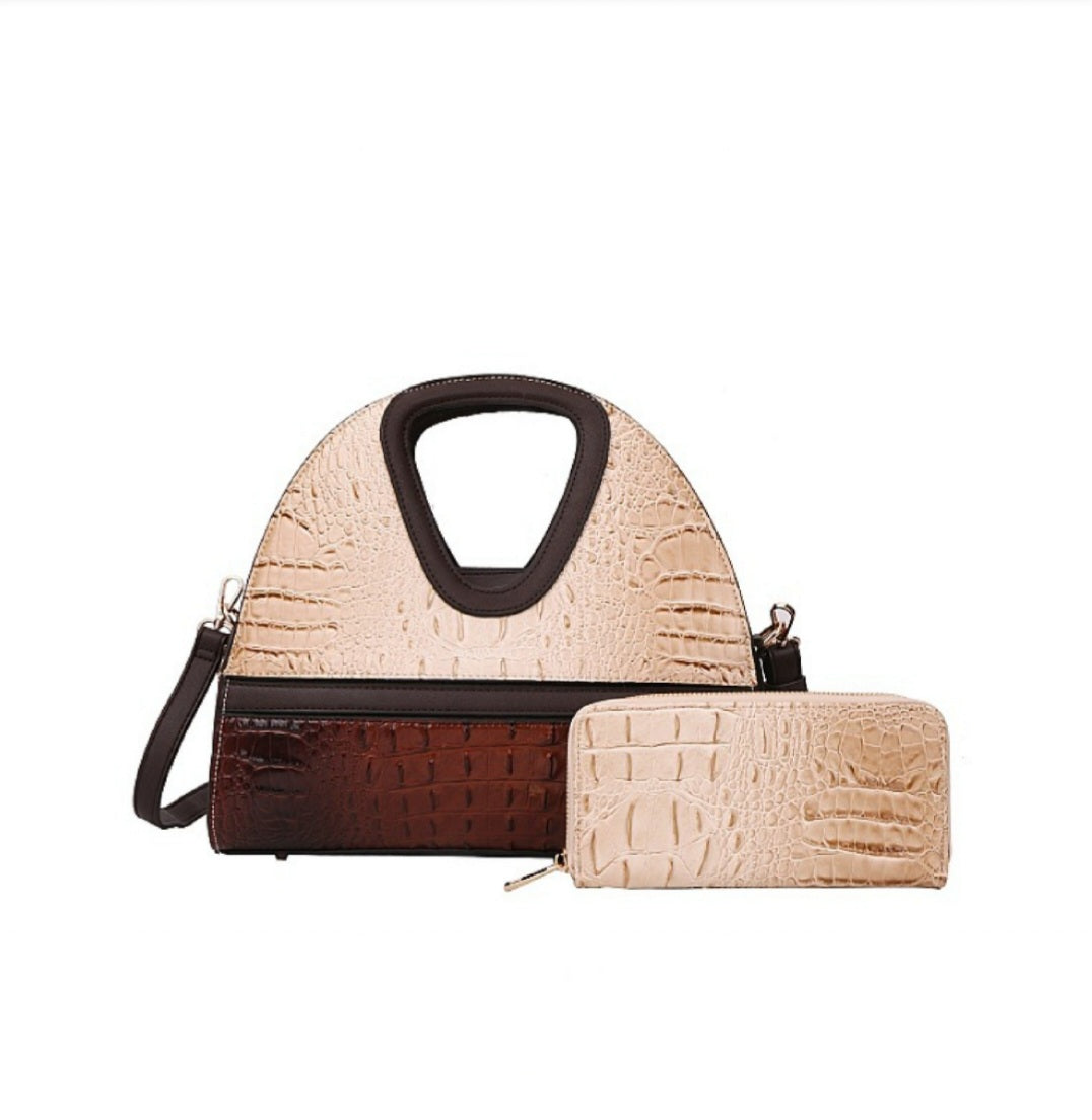 Crocodile satchel