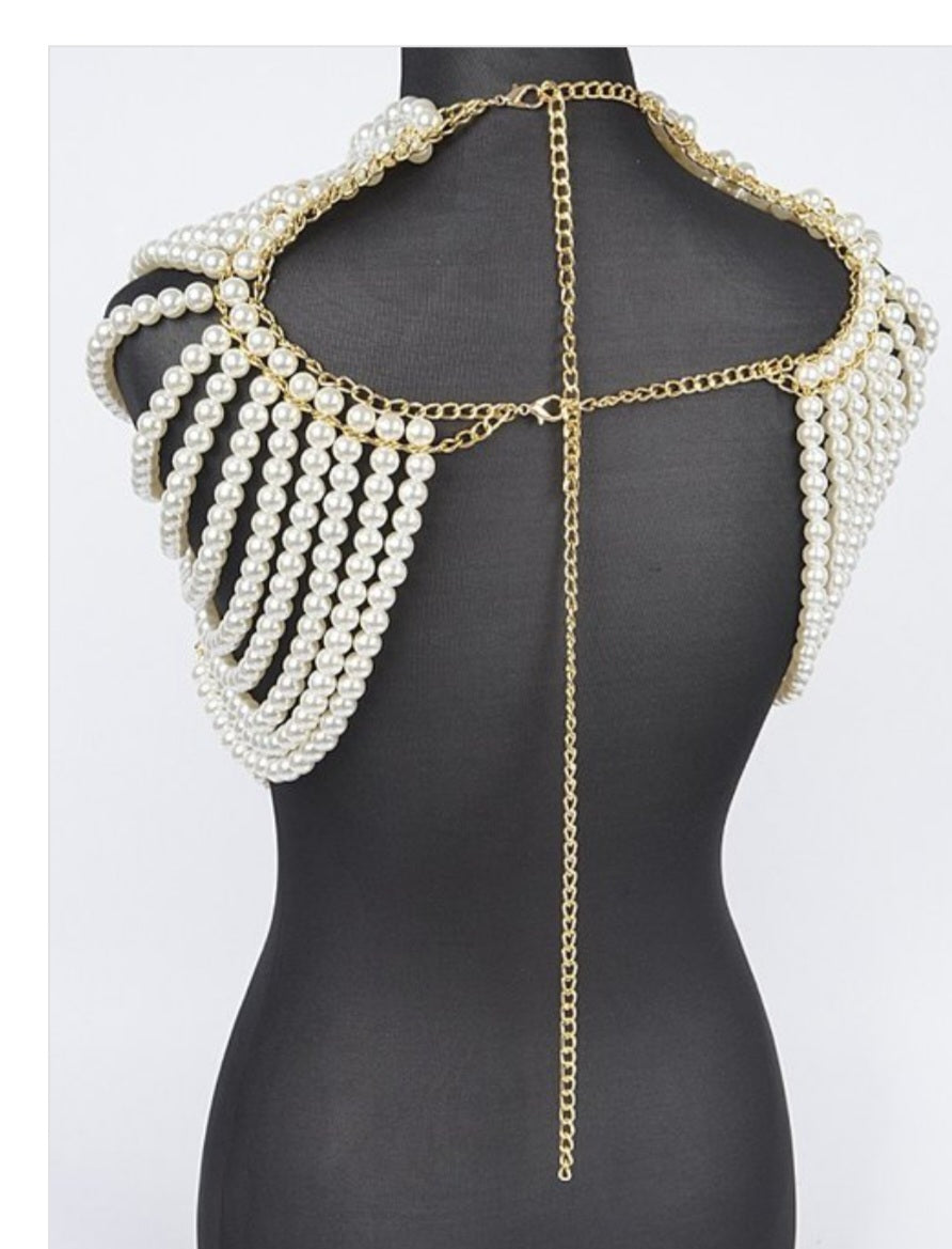 Pearl body chain